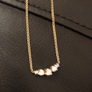 18 inch 3 Diamond Necklace